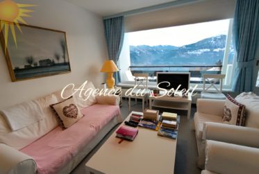 Charmant appartement sud très lumineux de 2 pièces, à 5 minutes à pied du centre de Montana !