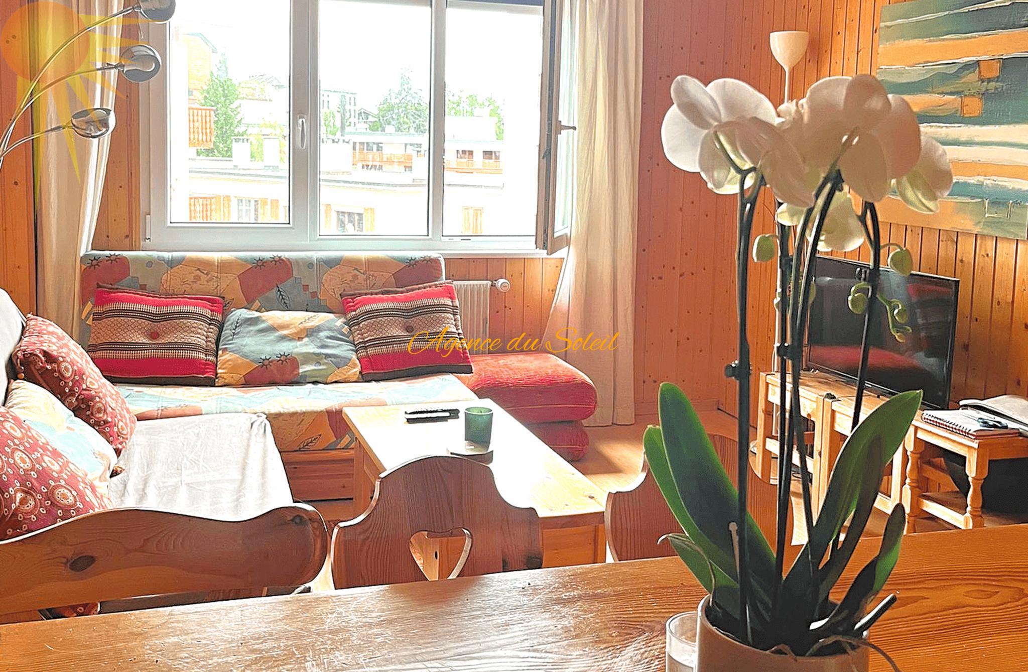 À louer à la saison d’hiver : Cosy appartement 2.5 pièces en plein cœur de Crans !