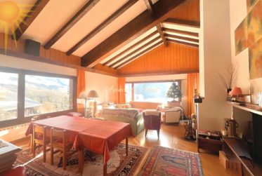 Agréable et vaste maison de 2 appts (4,5 + 2.5 pièces) dans le village de Mollens, à 5 minutes en voiture de Crans-Montana !