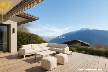 Agréable et vaste maison de 2 appts (4.5 + 2.5 pièces) dans le village de Mollens, à 5 mn en voiture de Crans-Montana !