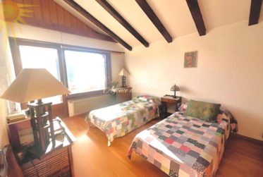 Agréable et vaste maison de 2 appts (4.5 + 2.5 pièces) dans le village de Mollens, à 5 mn en voiture de Crans-Montana !