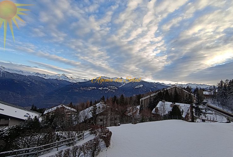 Charmant appartement sud très lumineux de 2 pièces, à 5 minutes à pied du centre de Montana !
