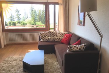 À louer à l'année (à partir du 1er avril): Comfortable appartement de 2.5 pièces avec une magnifique vue à deux pas du centre de Montana !