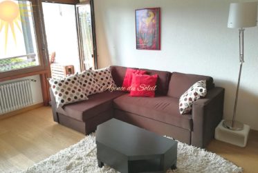 À louer à l'année (à partir du 1er avril): Comfortable appartement de 2.5 pièces avec une magnifique vue à deux pas du centre de Montana !