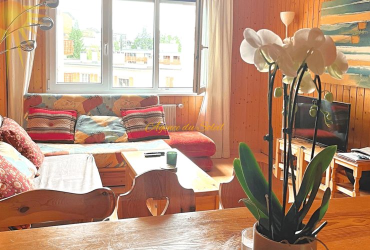 À louer (saison été) à partir du 15 avril : Cosy appartement 2.5 pièces en plein cœur de Crans !