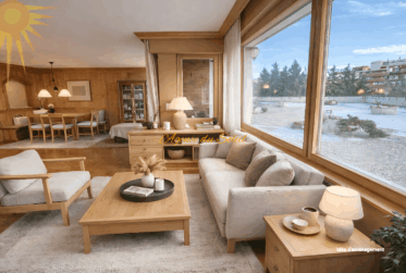 Au cœur de Crans! Grand appartement traversant d'angle de 5.5 pièces avec vaste terrasse sud!