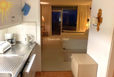 À louer à l'année uniquement, ce superbe studio de standing avec un balcon sud dans une résidence hôtelière !