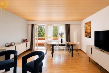 À louer (au mois) ce cosy et vaste studio au centre de Crans !