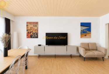 À louer (au mois) ce cosy et vaste studio au centre de Crans !