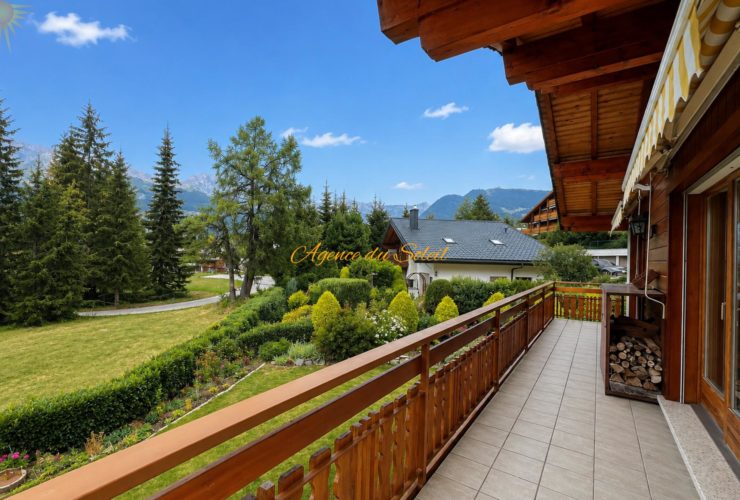 Superbe chalet familiale dans un emplacement privilégié verdoyant et calme à Crans !