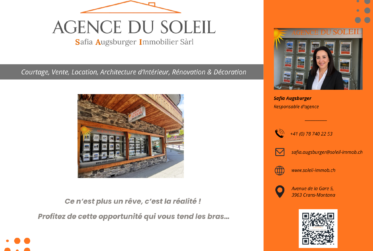En Exclusivité ! Superbe chalet de 8.5 pièces en bordure du golf Ballesteros à Crans !