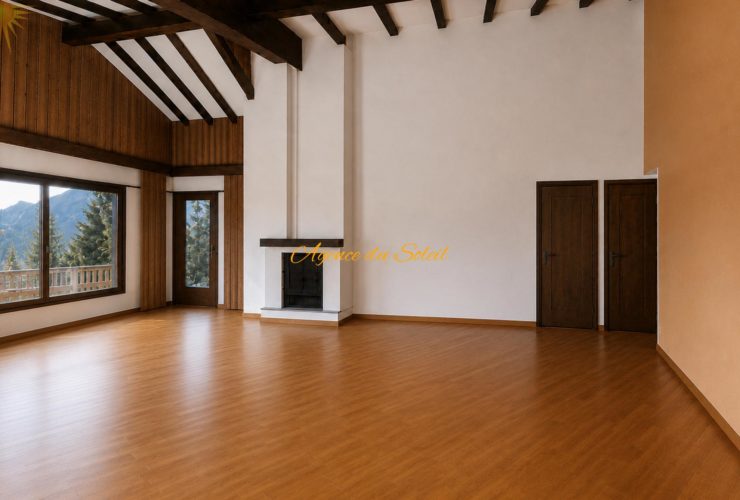 Fort potentiel pour cette maison comprenant 2 appartements séparés, située à 5 minutes en voiture de Crans-Montana !